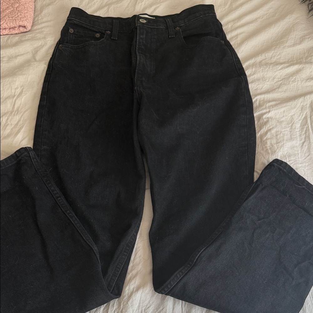 Abercrombie & Fitch women’s ultra high rise 90’s straight black jean